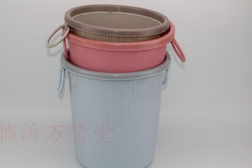 卫生间客厅家用办公废纸垃圾桶】山东临沂厂家直供兴发015小号格纹